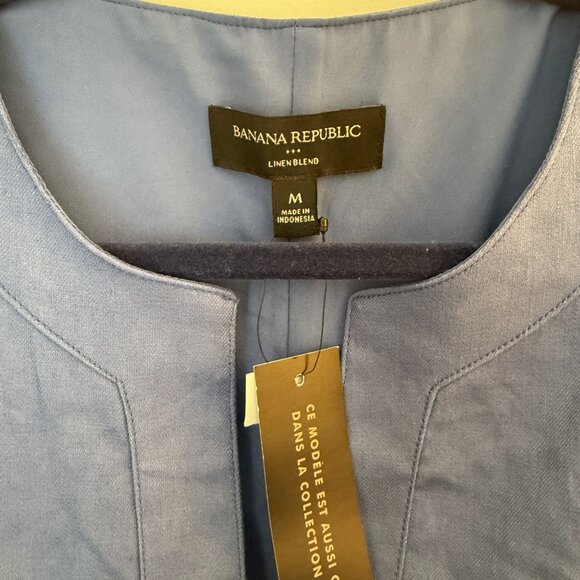 NWT Banana Republic Linen Blend Midi Shift Dress - Picture 5 of 5